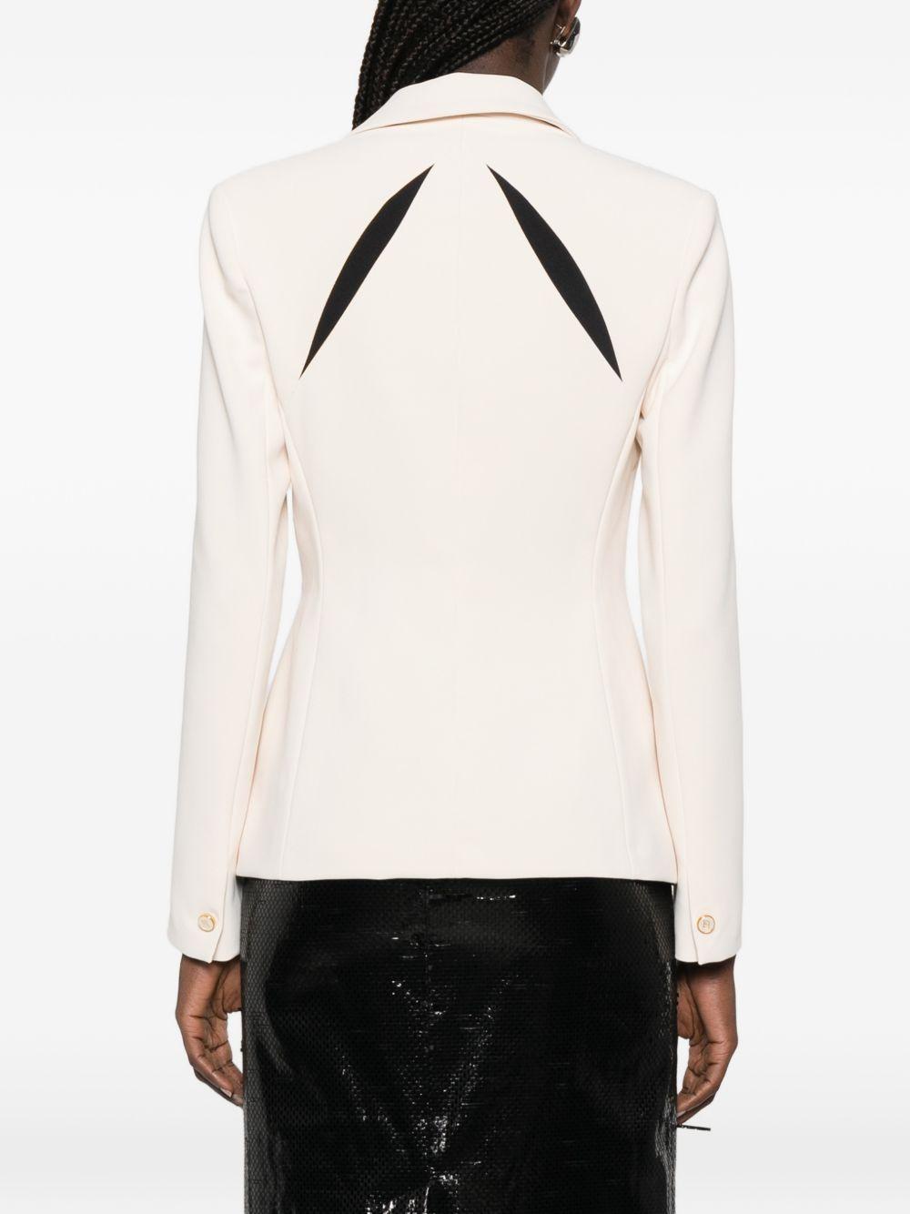 Blazer con bottoni cut-out 