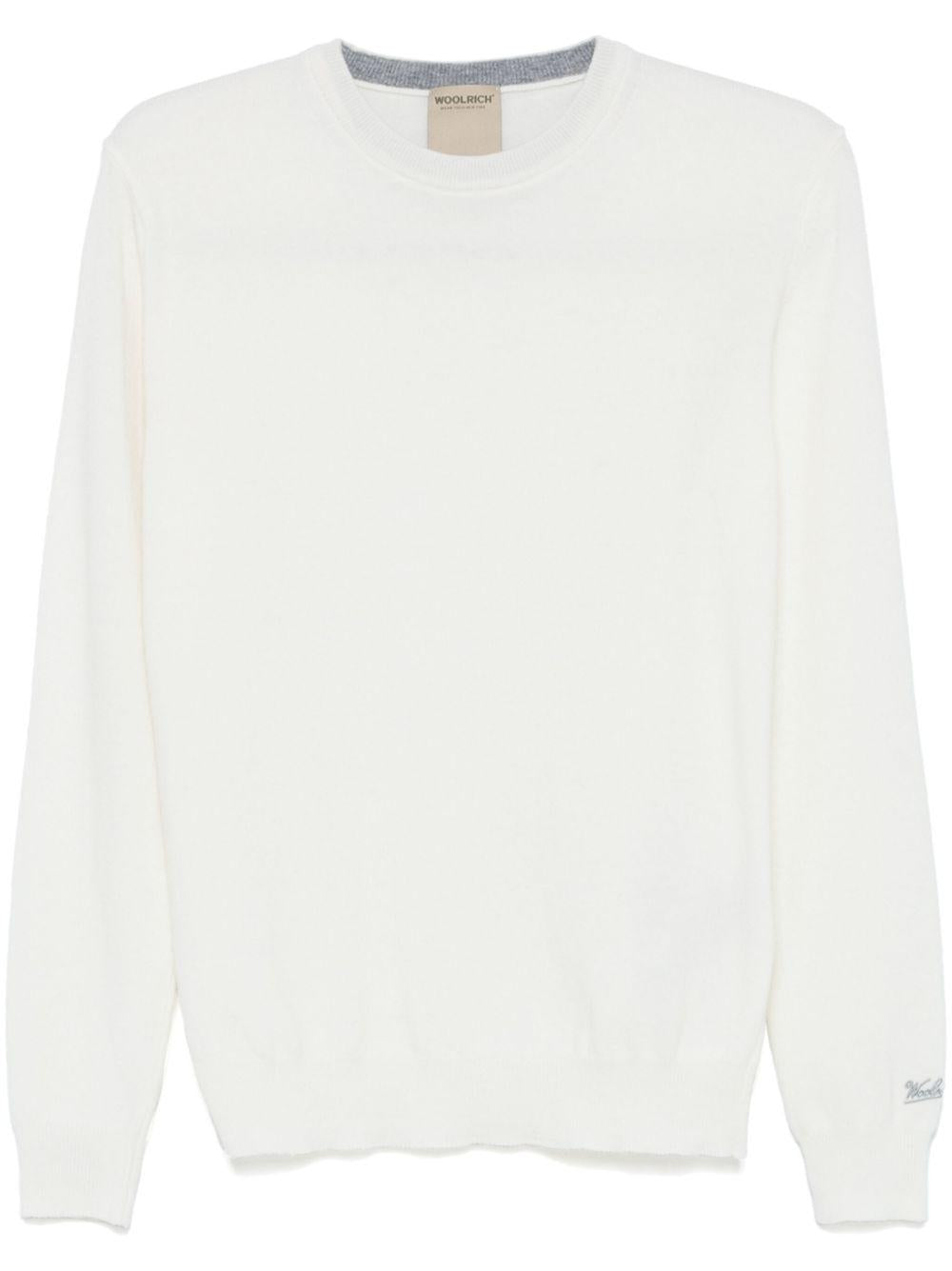 Maglione girocollo crema 