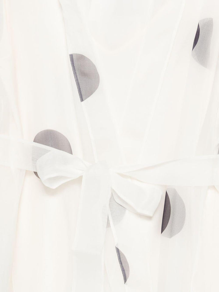 Camicia con motivo a pois 