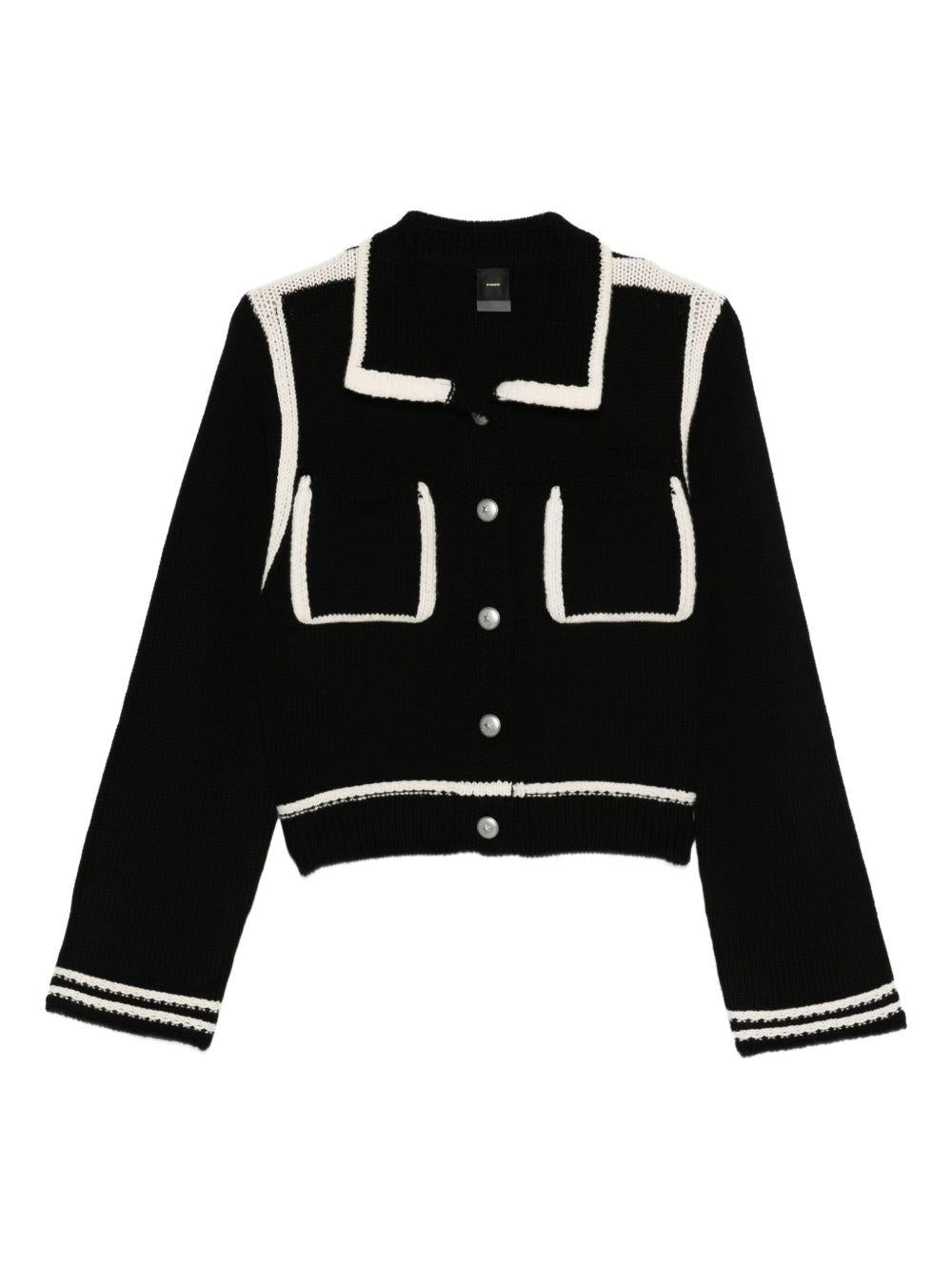 Cardigan con dettagli a contrasto 