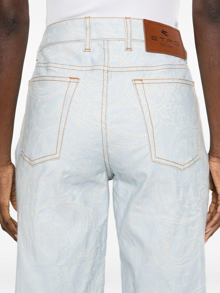 Denim con stampa peaisley 