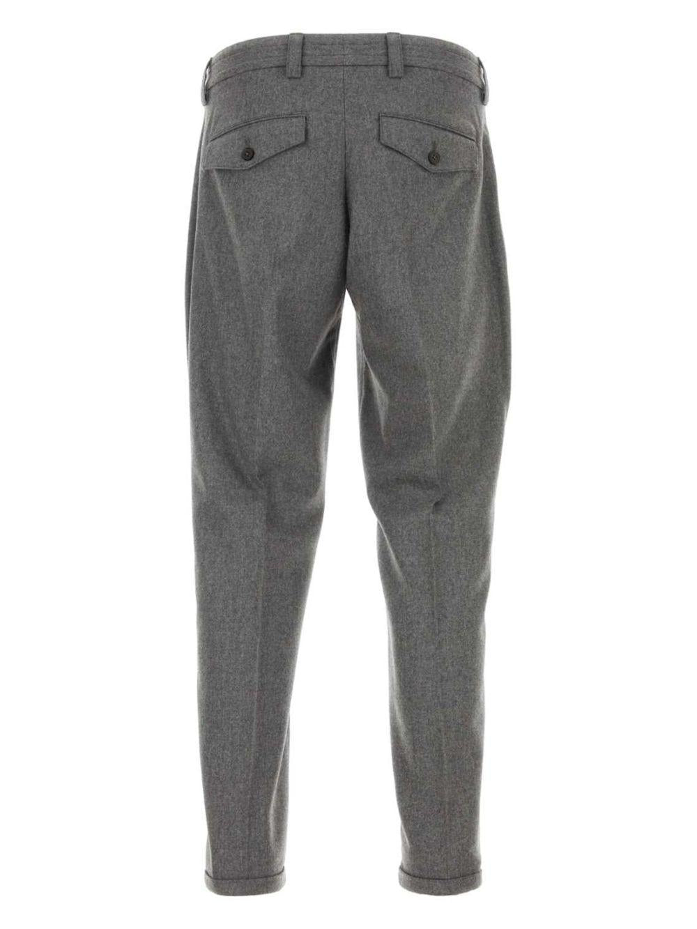 Pantaloni affusolati slim grigi 