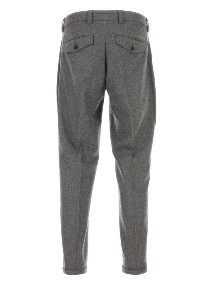 Pantaloni affusolati slim grigi 