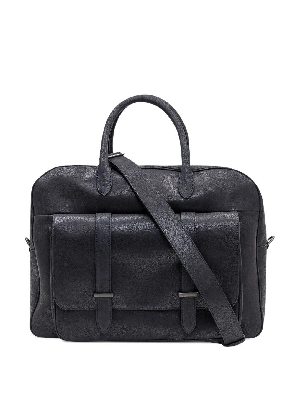 Borsa tote Jones nera con battente 