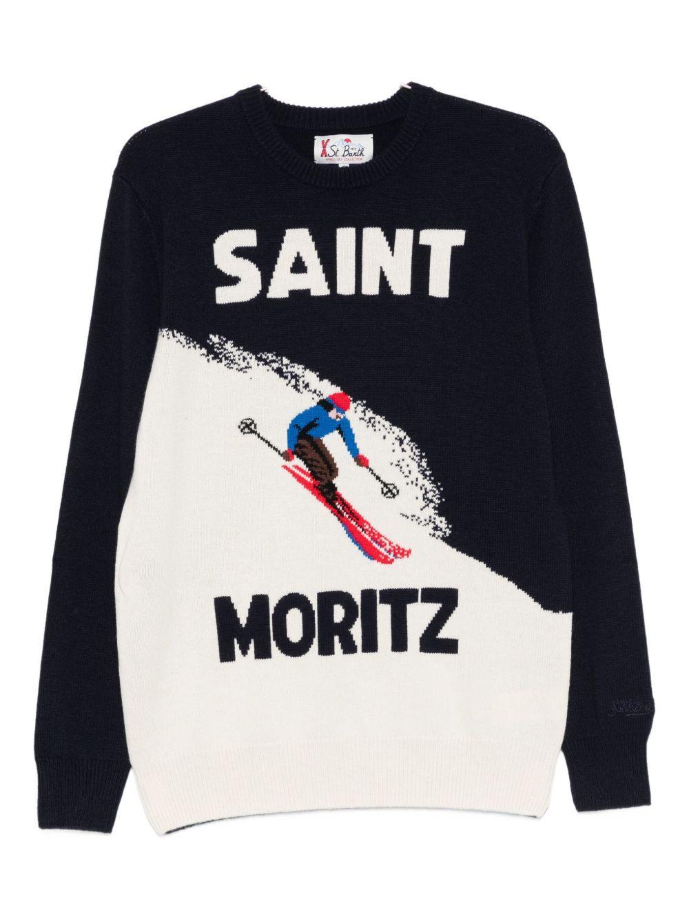 Maglione blu scuro girocollo 