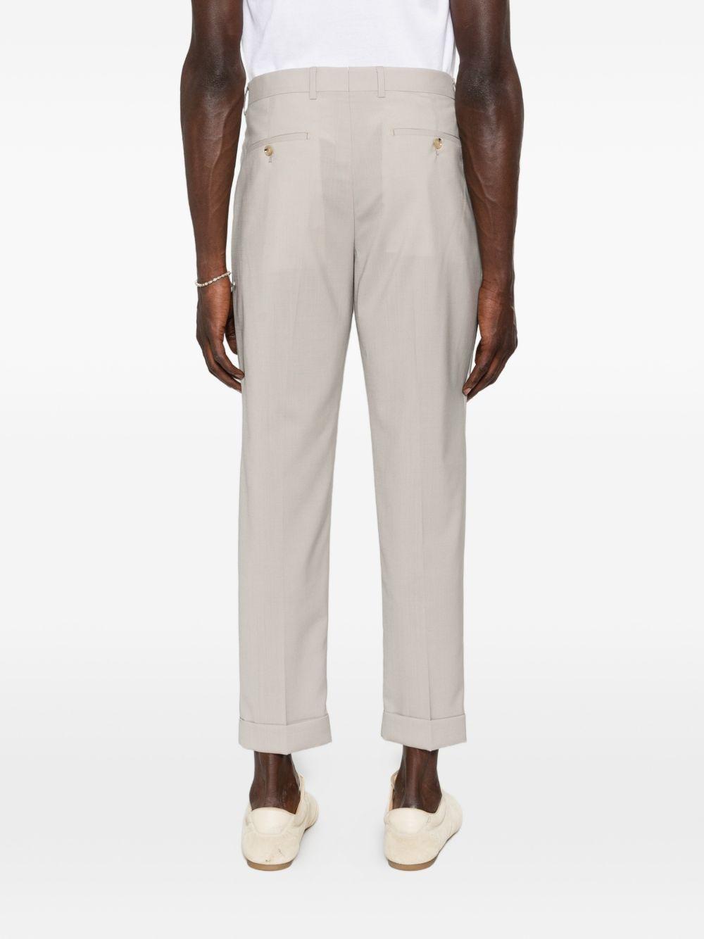 Pantaloni mastice con risvolto 