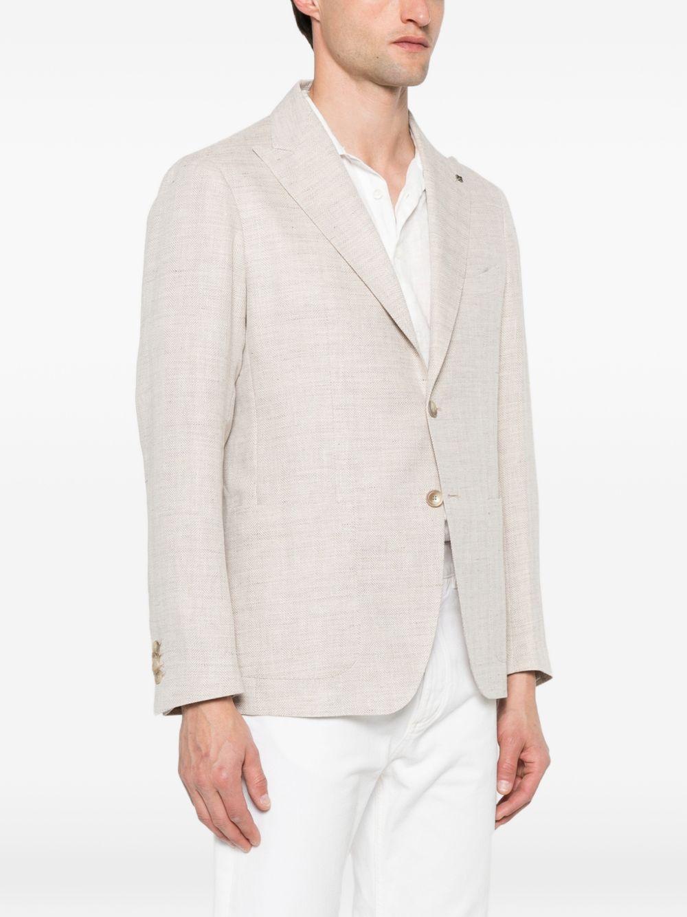 Blazer monopetto beige 