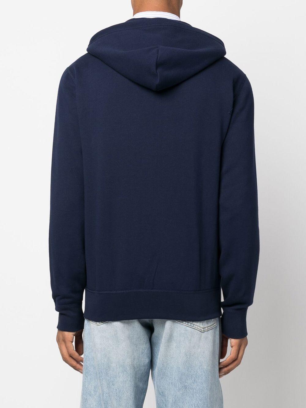 Felpa The RL blu navy con zip 