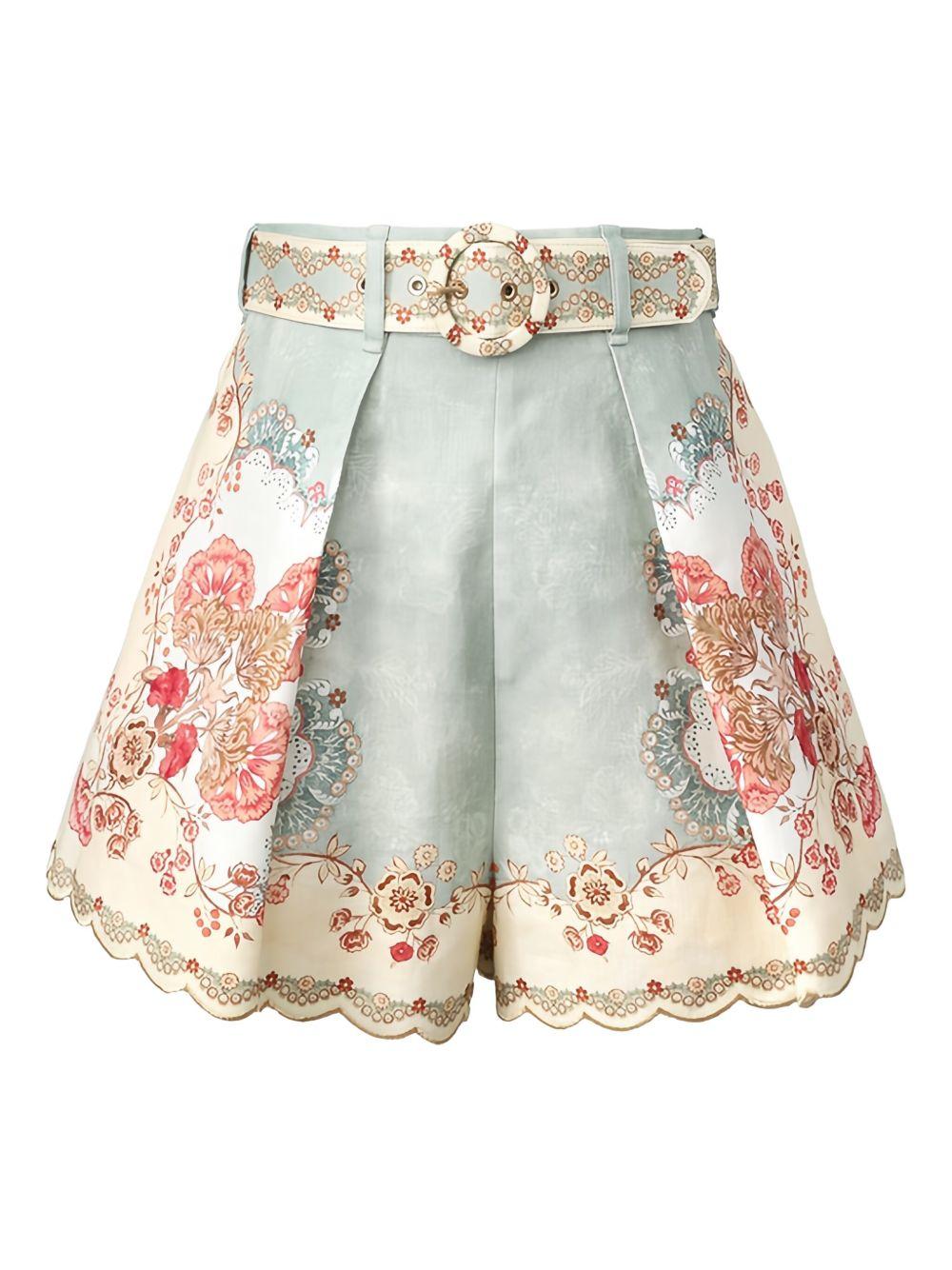 Shorts con ricami 