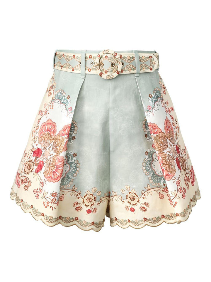 Shorts con ricami 