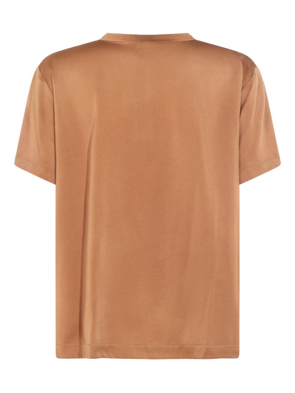 T-shirt con taschino e scollo a V 