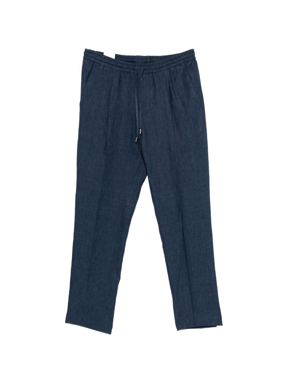 Pantaloni Wimbledons blu con coulisse 