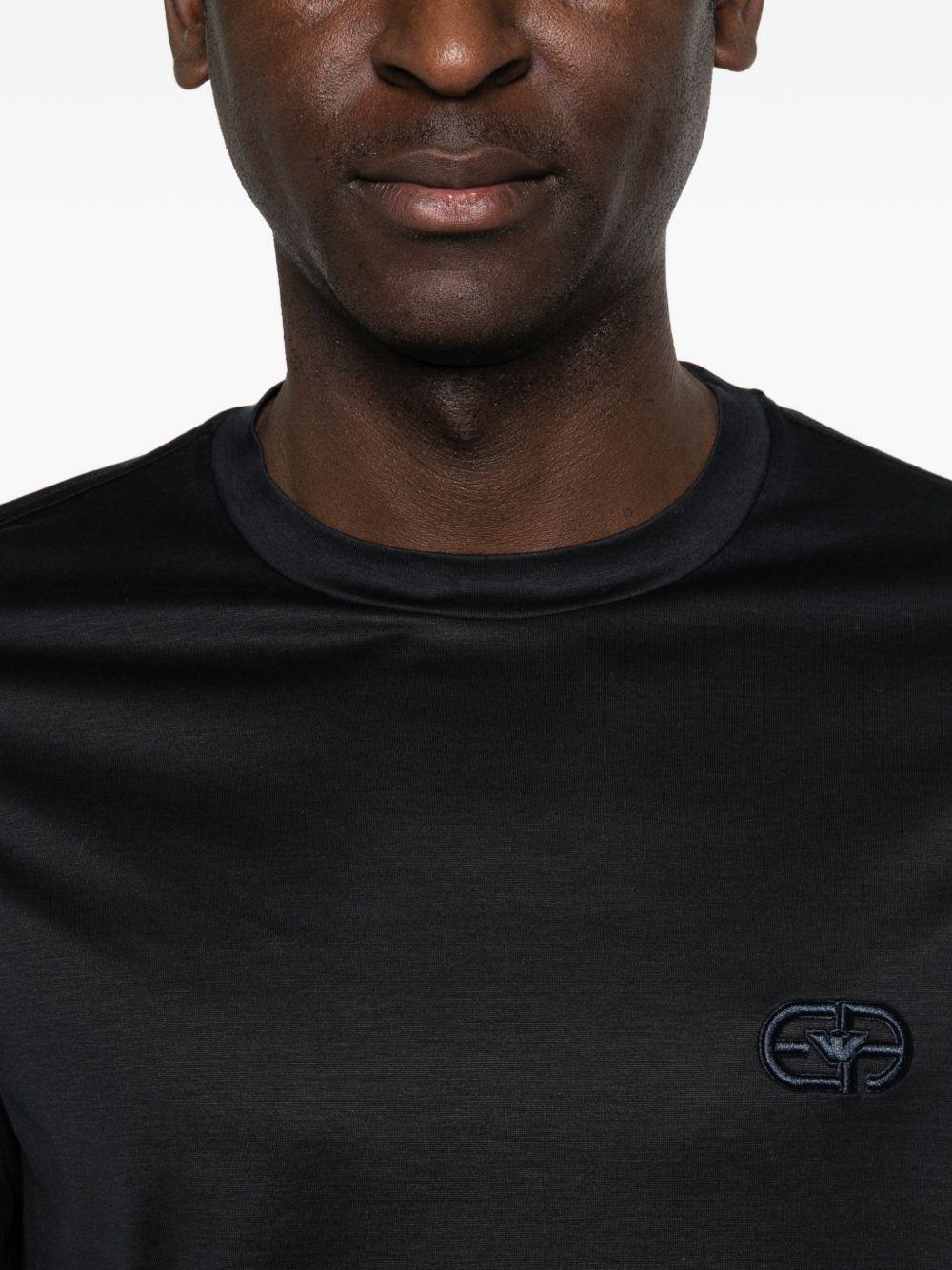 T-shirt blu navy con logo 