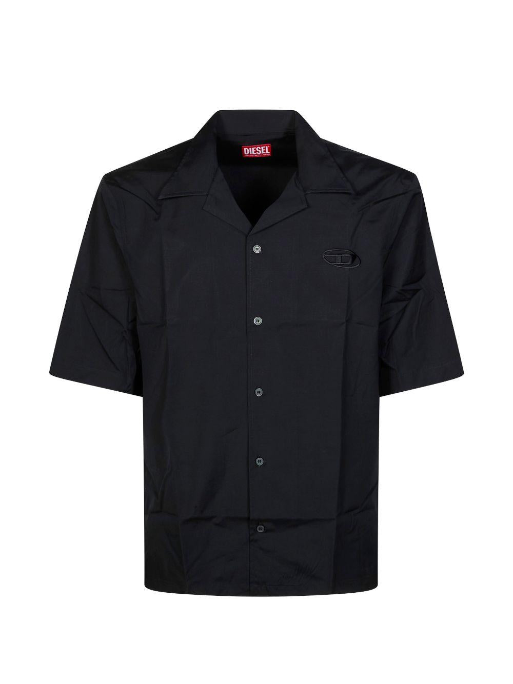 Camicia S-Mac nera maniche corte 