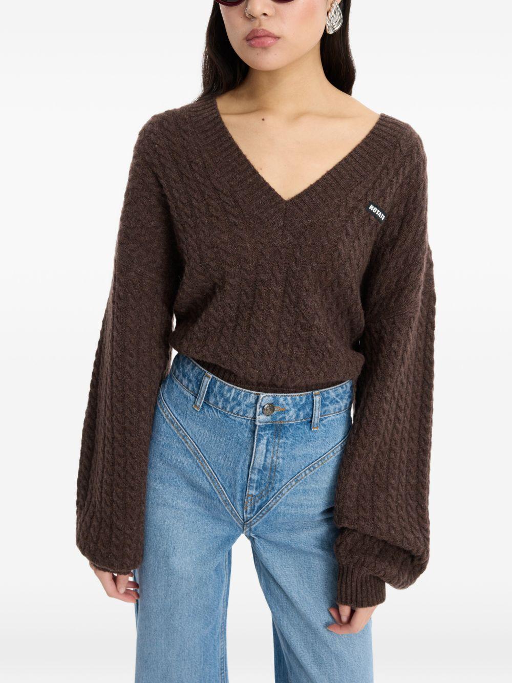 Maglia con scollo a V 