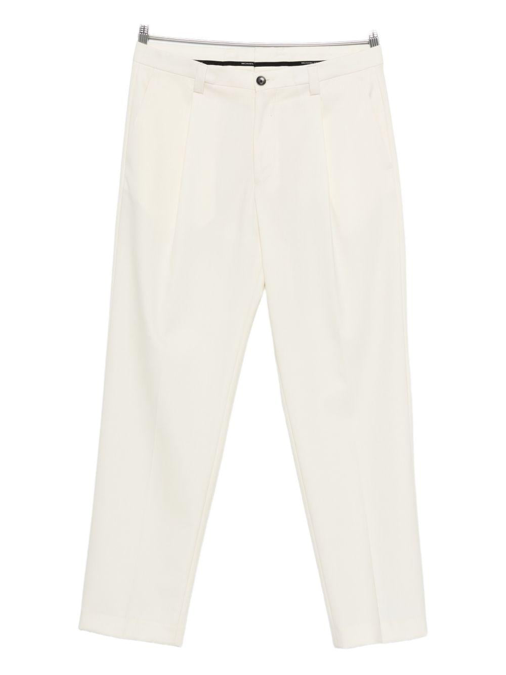 Pantaloni sartoriali panna 