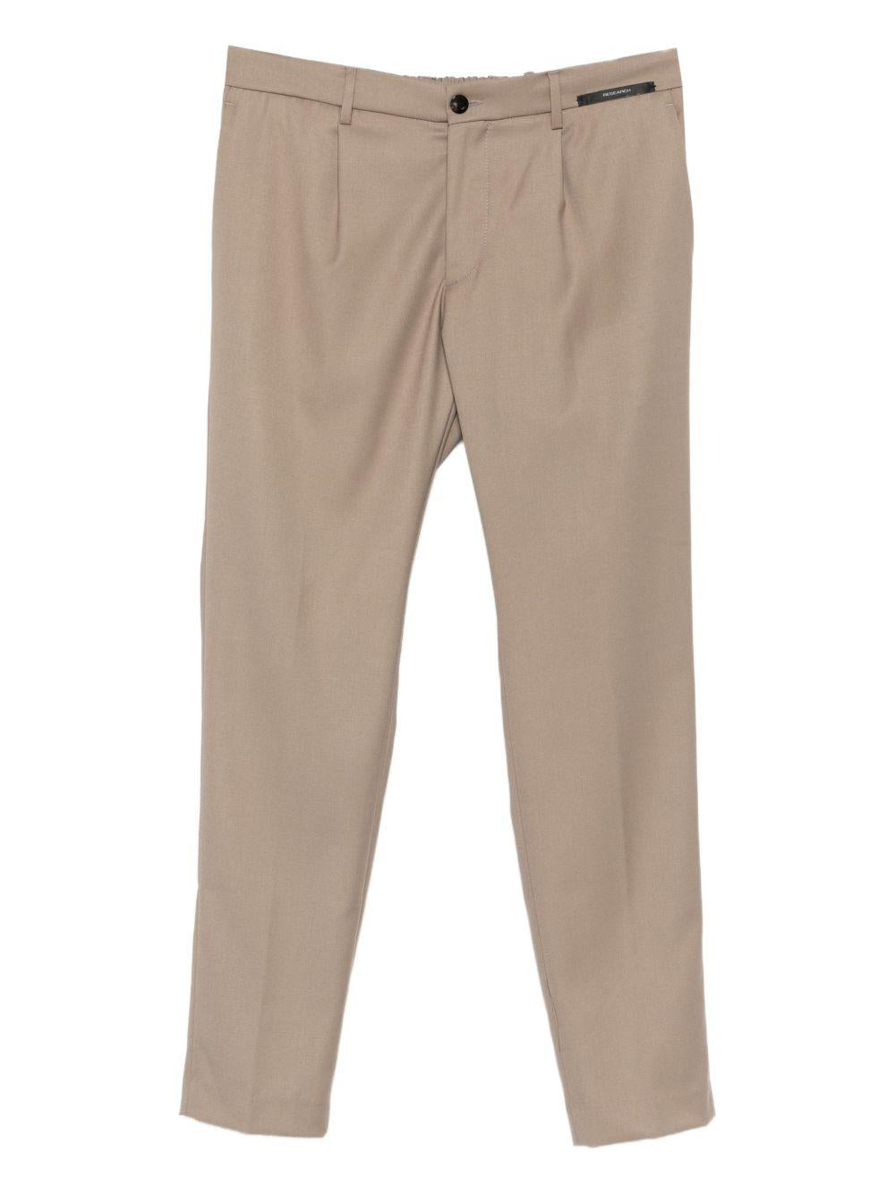 Pantaloni Mc Denny con pieghe beige 
