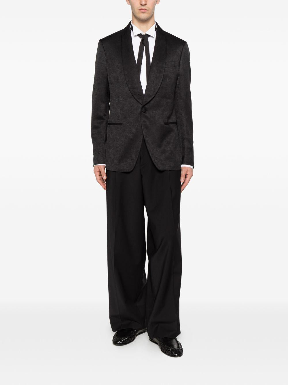 Pantaloni ampi con pinces neri 
