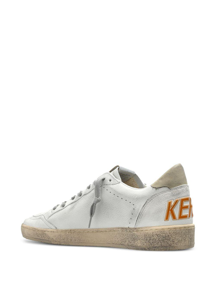 Sneakers Ballstar bianche con applicazione stella e rinforzo a contrasto 