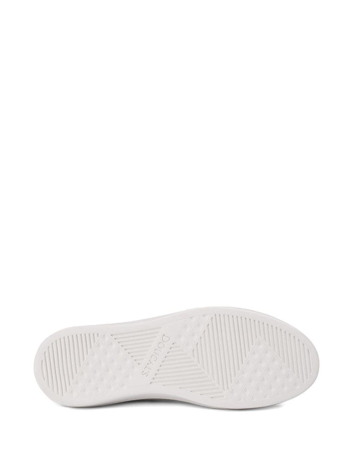 Sneakers bianche in pelle con lacci 