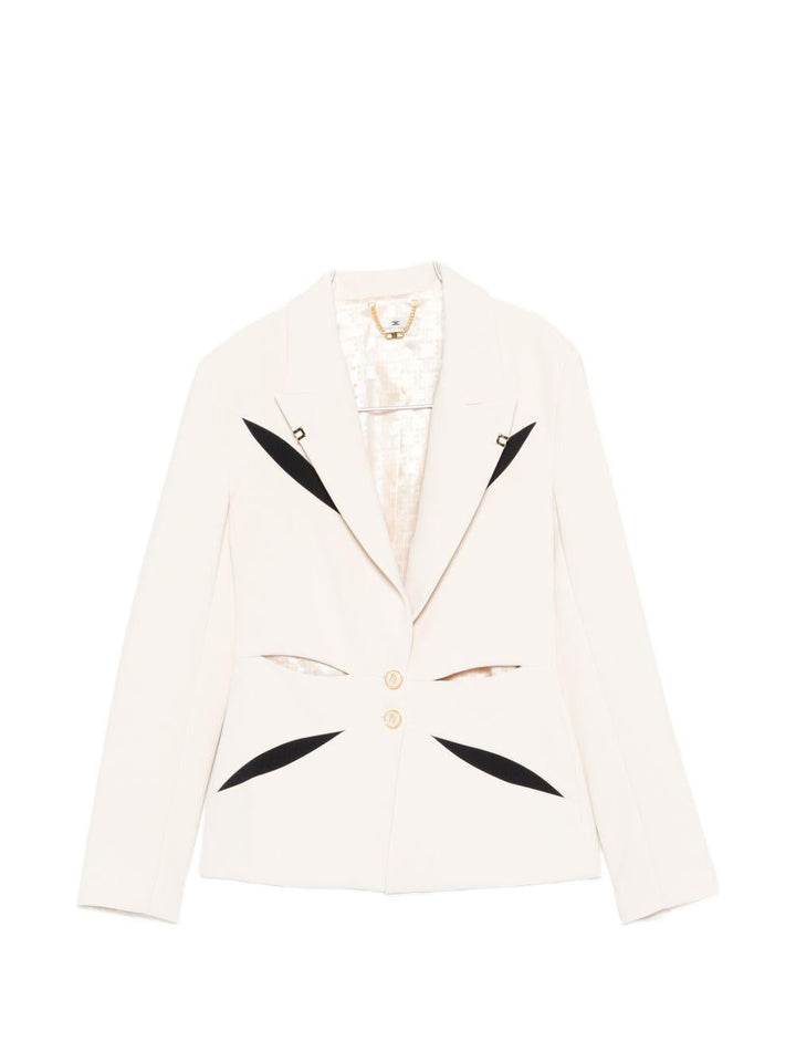 Blazer con bottoni cut-out 