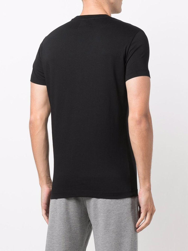T-shirt nera con logo 