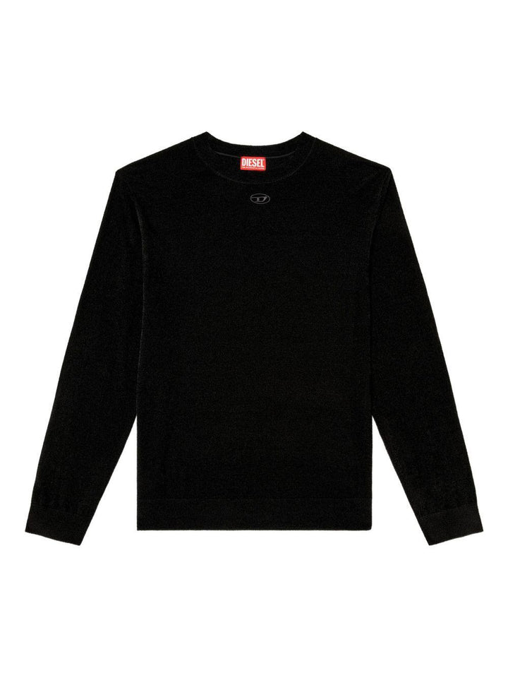 Maglione K-Cevro nero con placca Oval D 