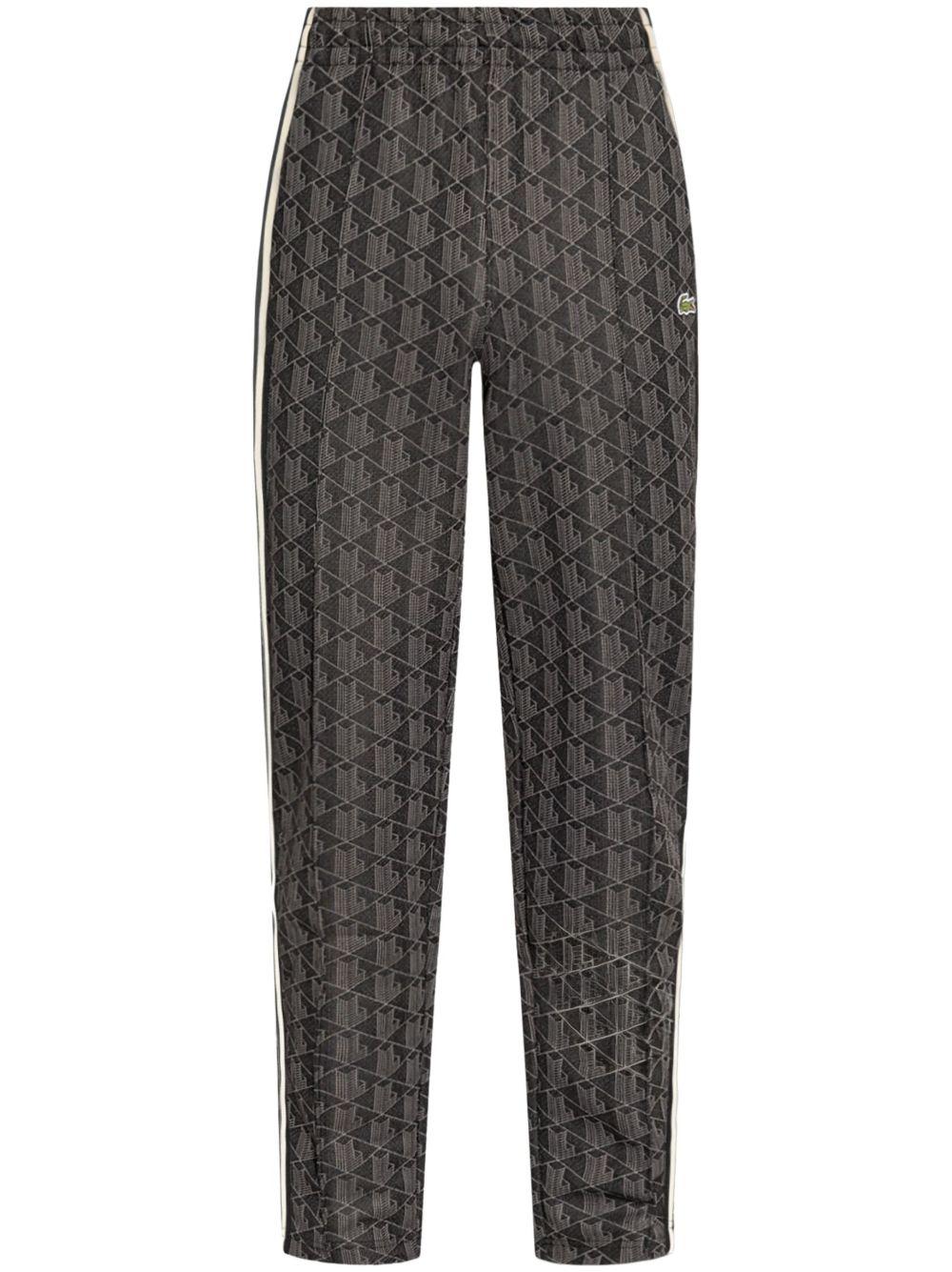 Pantaloni sportivi neri Paris con monogramma 