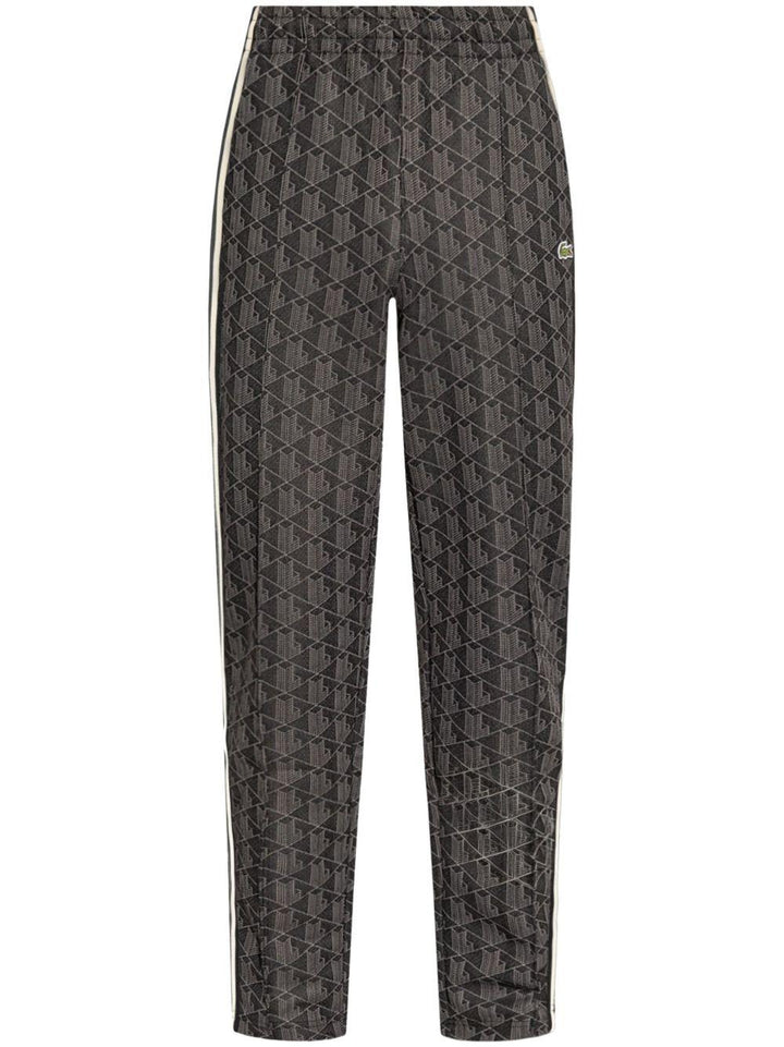 Pantaloni sportivi neri Paris con monogramma 