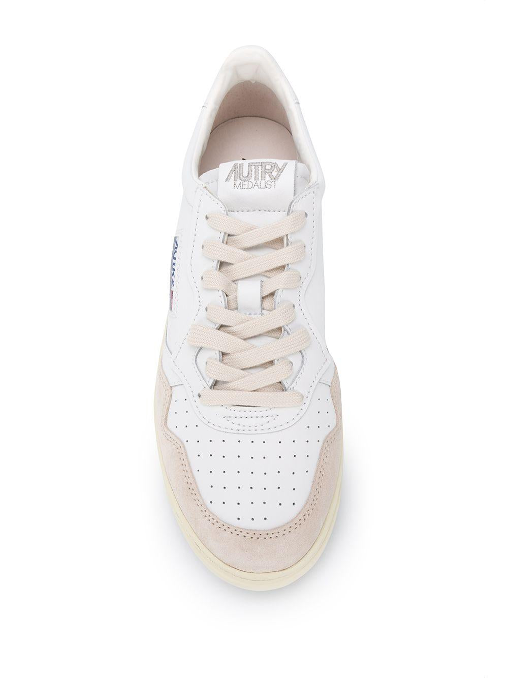 Sneaker Bianca Con Dettagli Beige 