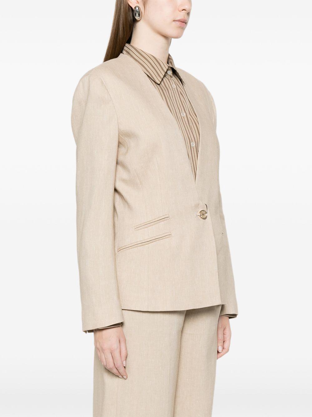 Blazer con bottone singolo 