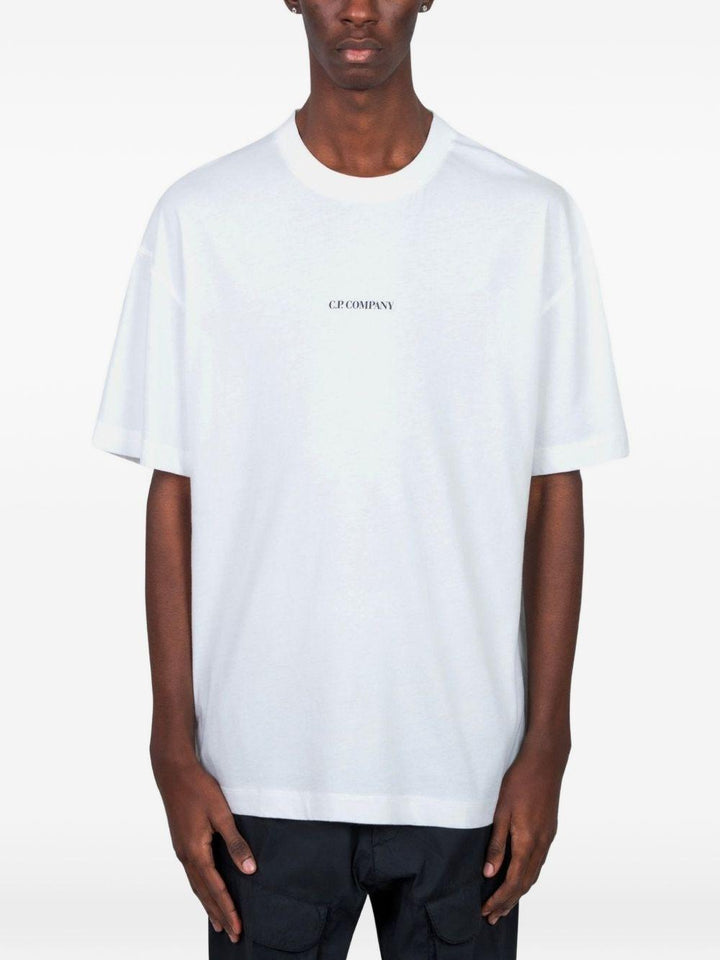 T-shirt con logo bianca 