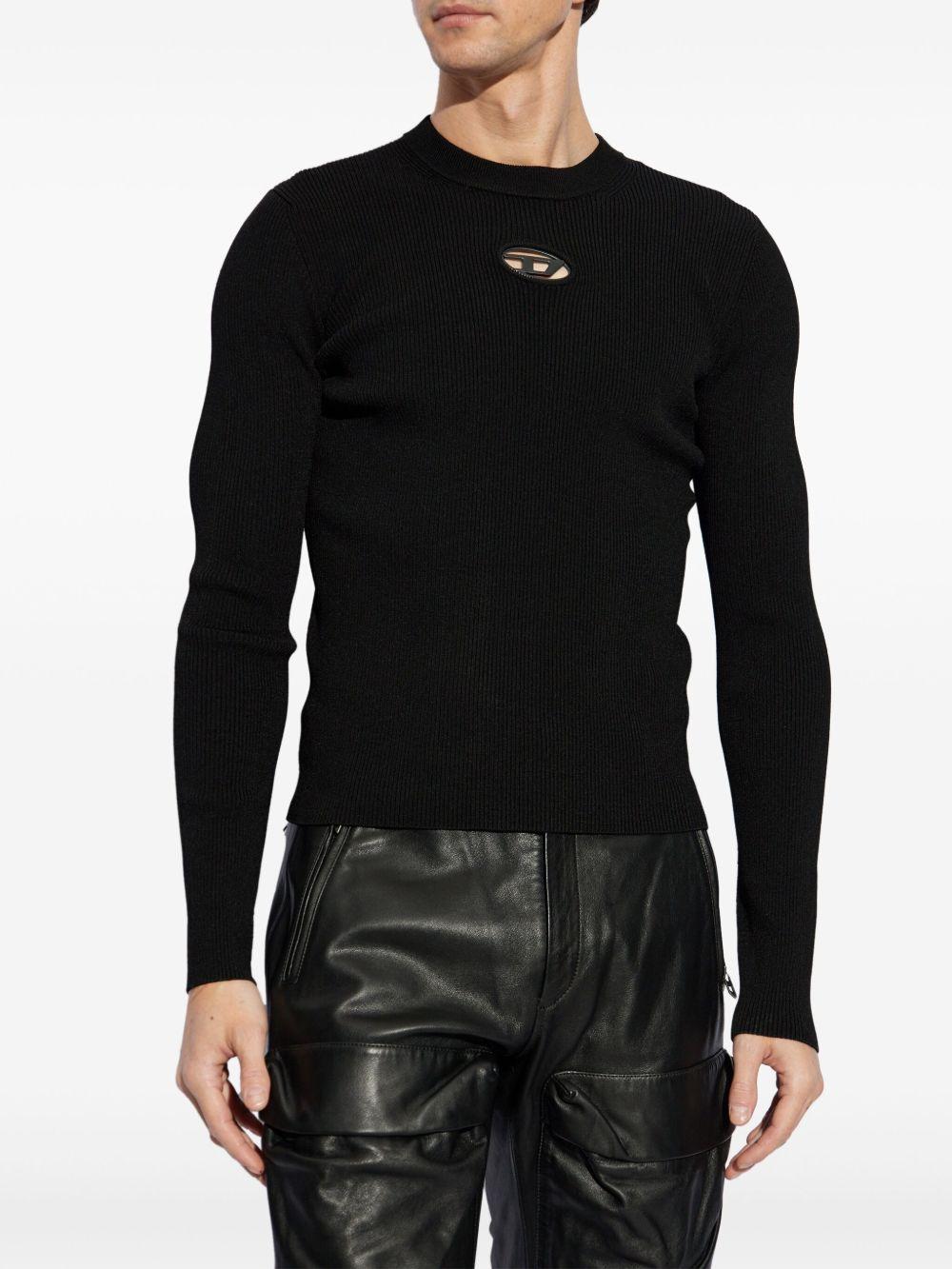 T-shirt a maniche lunghe nero 