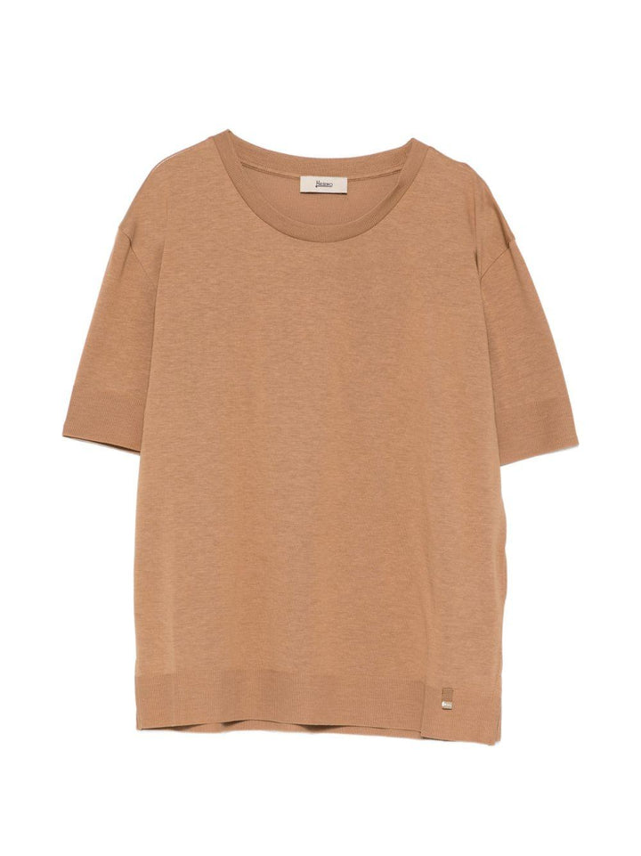 Maglia in filo a maniche corte 