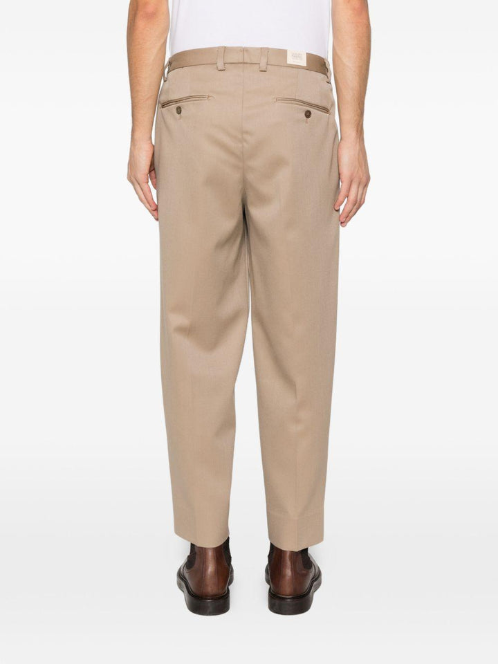 Pantaloni beige con vita elasticizzata