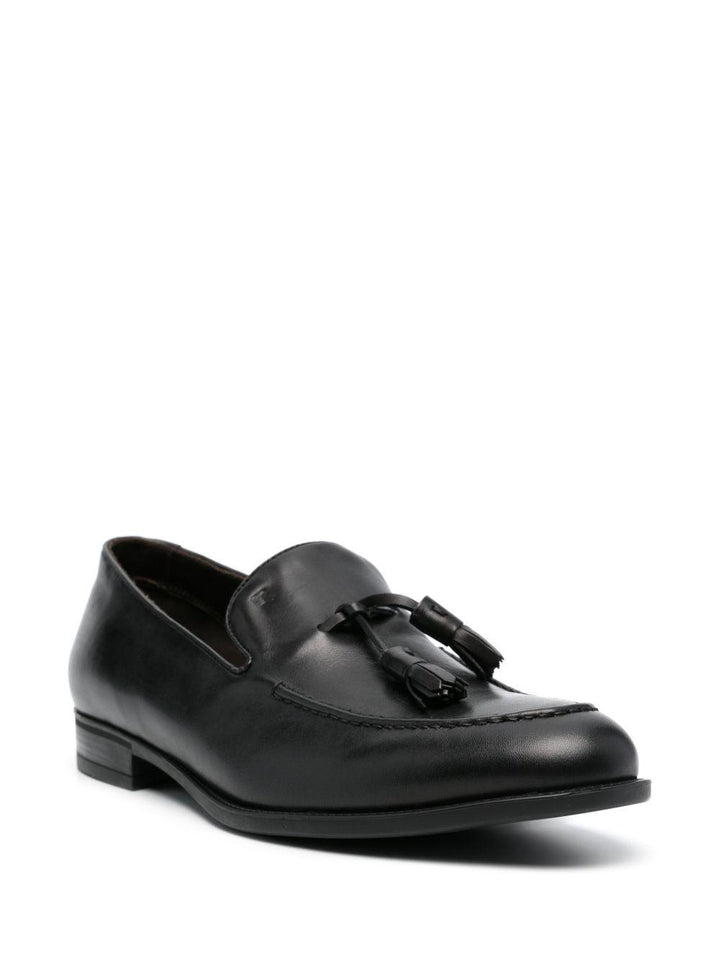 Mocassino Nero In Pelle 