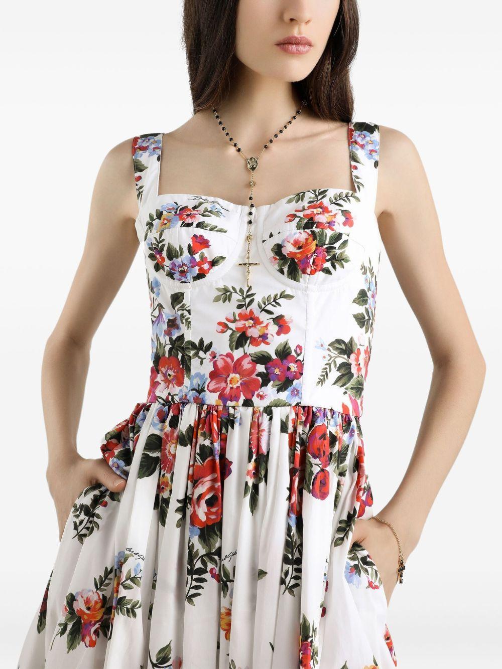Abito midi a fiori 