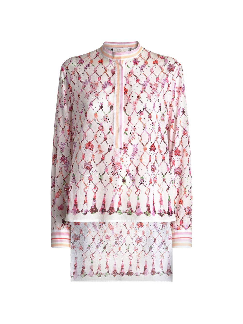 Blusa con stampa 