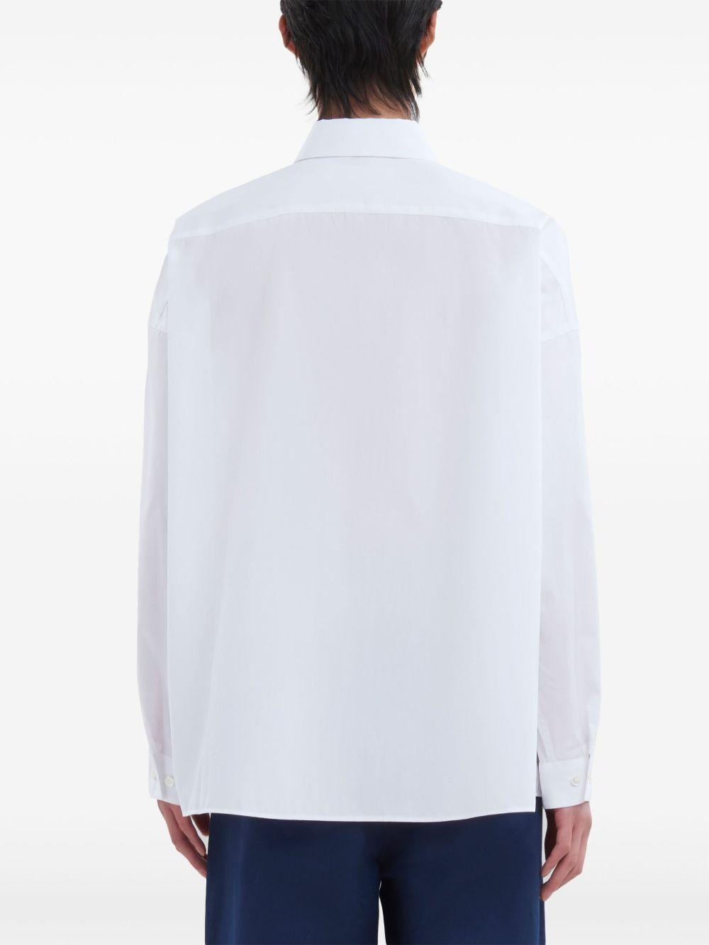Camicia bianca con logo 