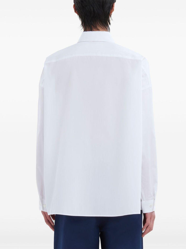 Camicia bianca con logo 