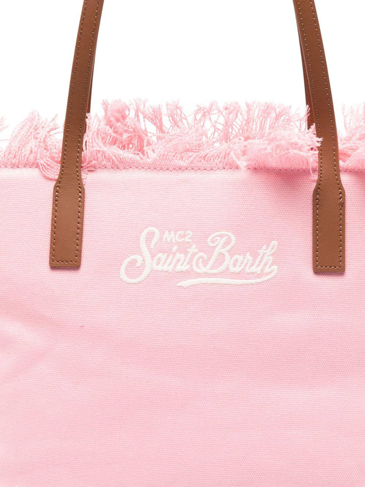 Borsa tote media con frange City 