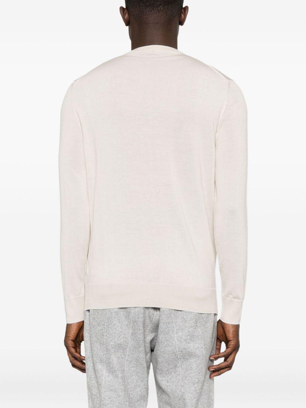Maglione beige girocollo 