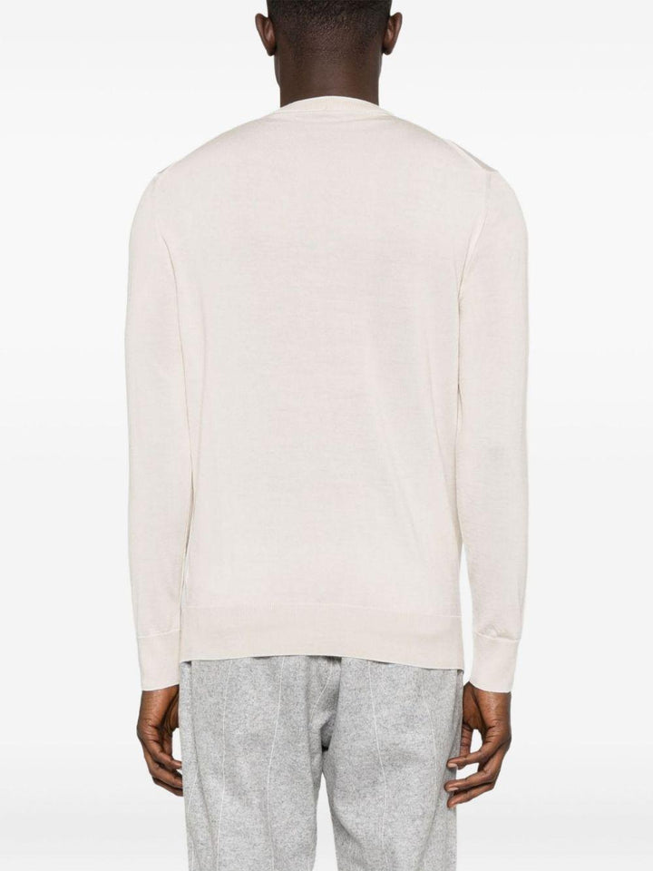 Maglione beige girocollo 