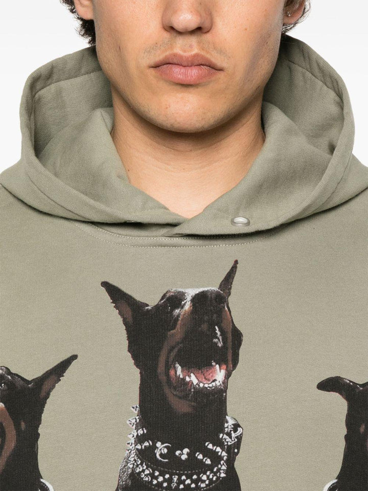 Felpa con cappuccio khaki Thoroughbred 