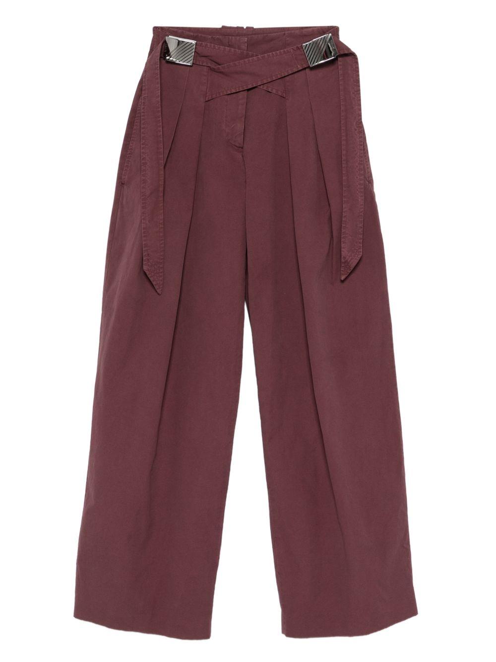 Pantaloni con fibbie 