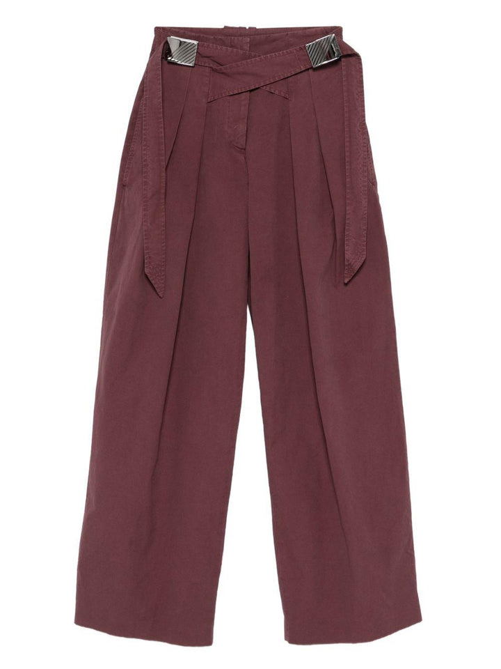Pantaloni con fibbie 
