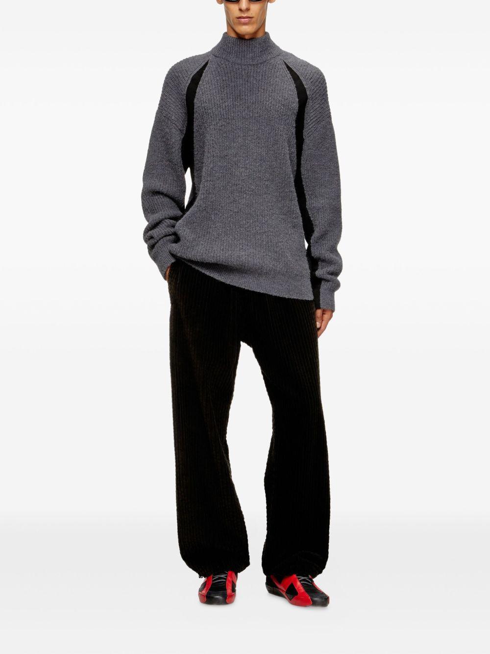 Maglione K-Lollo-TN grigio a coste 