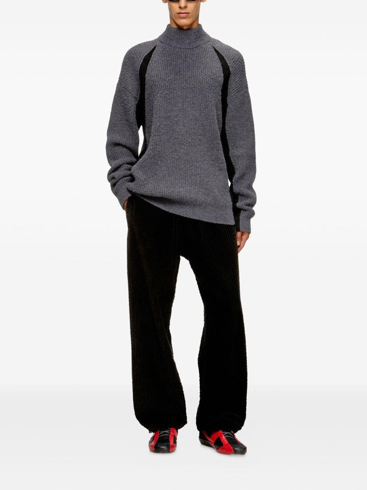 Maglione K-Lollo-TN grigio a coste 
