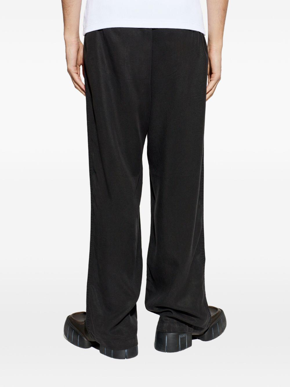 Pantaloni con vita elasticizzata nero 