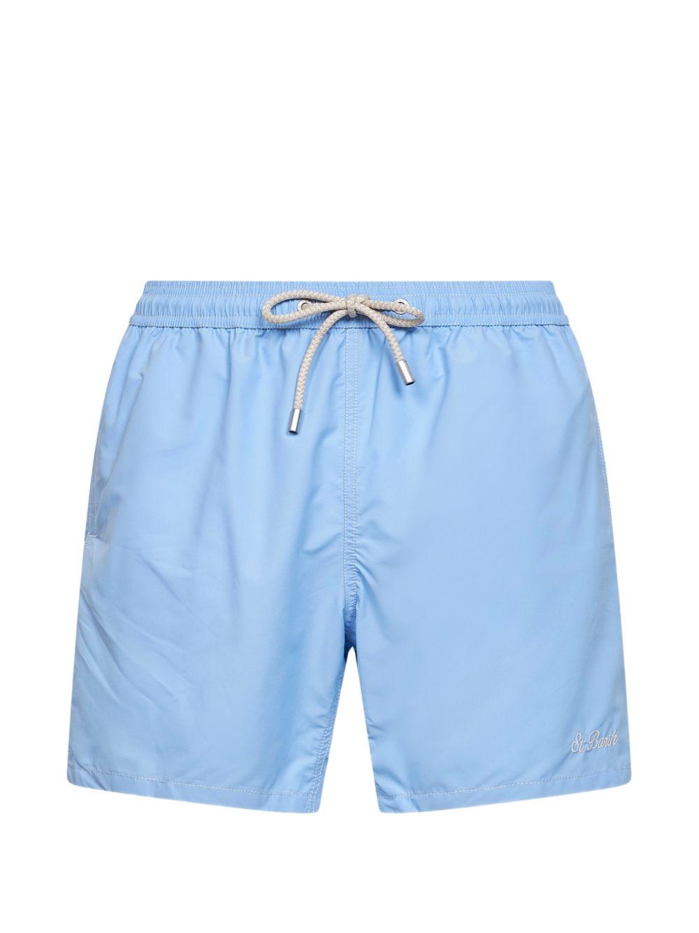Costume da bagno azzurro con coulisse 